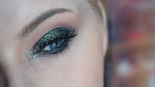 Magic Dragon Eyes | Green Glitter Smoky Eye feat. Lit Cosmetics