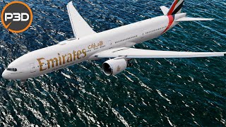 P3Dv5 - PMDG 777 | Landing in beautiful Beirut