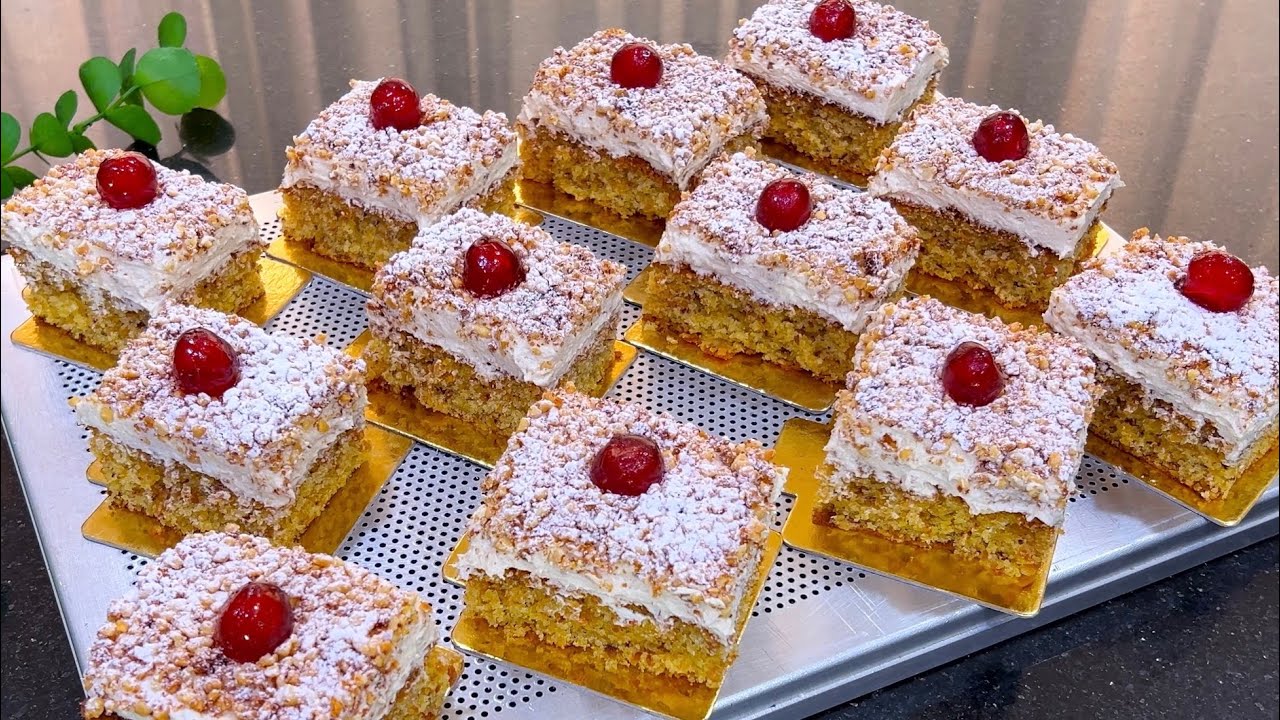 #تقطع أكثر من 16حبة حلوة الكاستال بأسهل طريقة ولي عندها مشكل في كريمة الزبدة جبتلكم وصفة جديدة