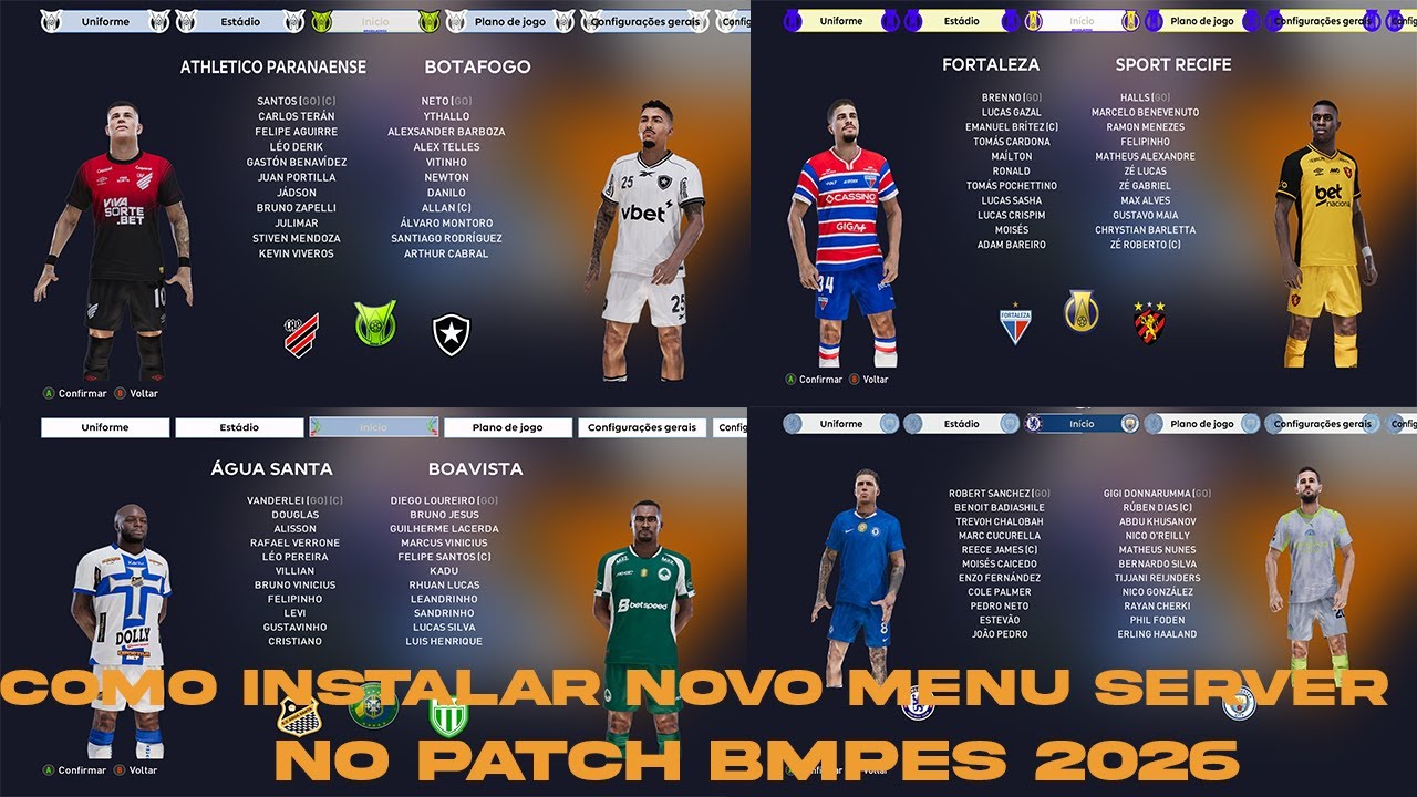 COMO INSTALAR NOVO MENU SERVER AIO NO PATCH BMPES 2026 - YouTube