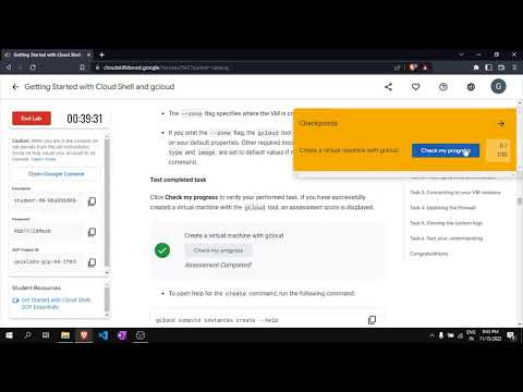 Getting Started with Cloud Shell and gcloud | GCCP '22 week 01