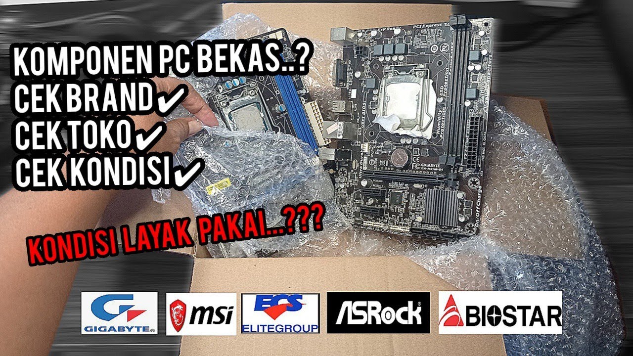 TIPS MEMBELI BEKAS 2022, MEMILIH KOMPONEN PC BEKAS YANG BAIK DAN BENAR MOTHERBOARD H61 LGA 1155