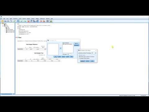 t -Test Ενός Δείγματος SPSS