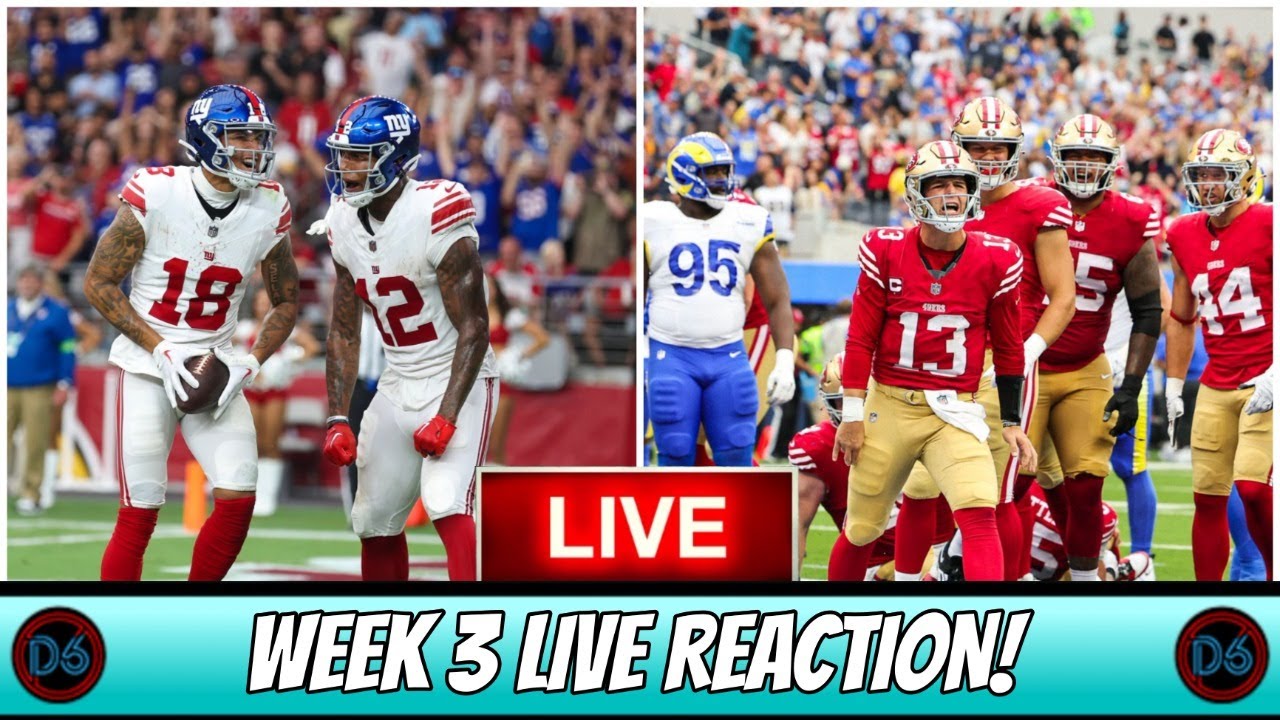 New York Giants vs 49ers Week 3 Live Reaction This is a Daniel Jones