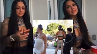 Jaidyn Alexis reacts to chrisean showing up at neveahs babyshower