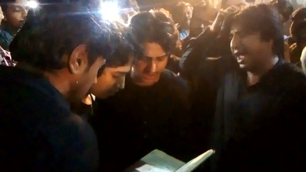 noha khawan khadim hussain nokhar parti new kalam hay qedan  roro ky sakeena mar gai ay