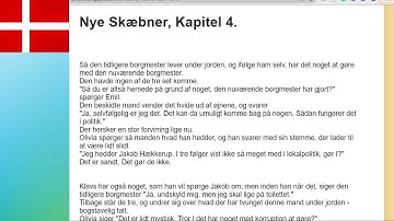 Reading and translating a Danish story #1! (Excerpt) #short version