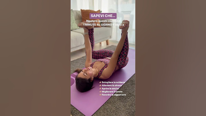 Prova questa posizione per 1 minuto prima di andare a dormire #yoga #maldischiena #yogaacasa