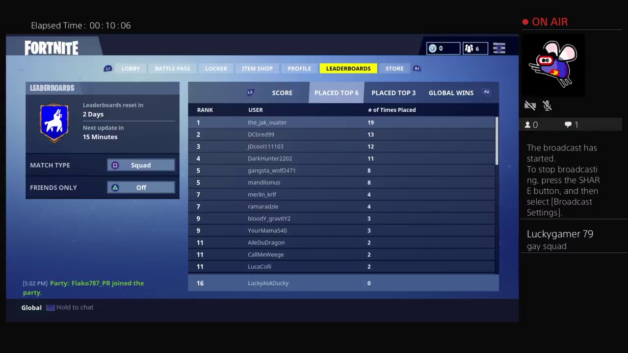 LuckyAsADucky's Live PS4 Broadcast YouTube