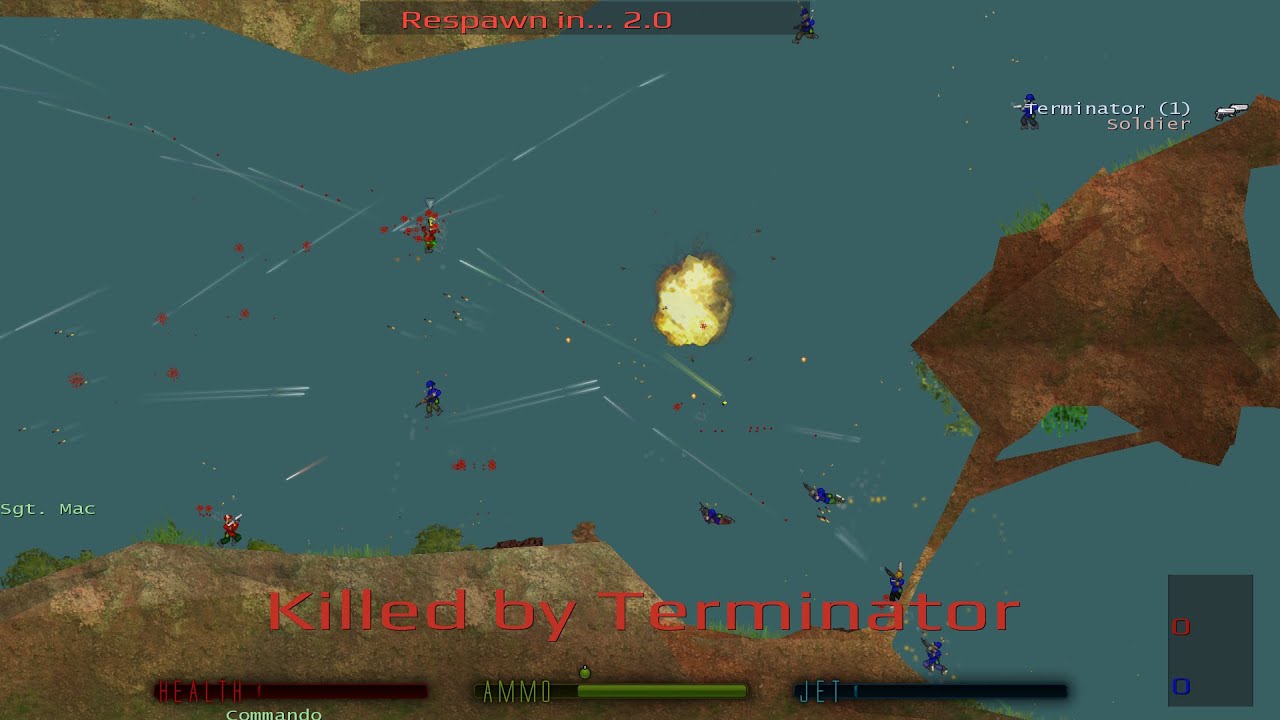 Soldat Game Play 2d shooter