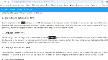 html lang attribute significance   why we need to use lang attribute