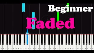 Faded Easy Piano