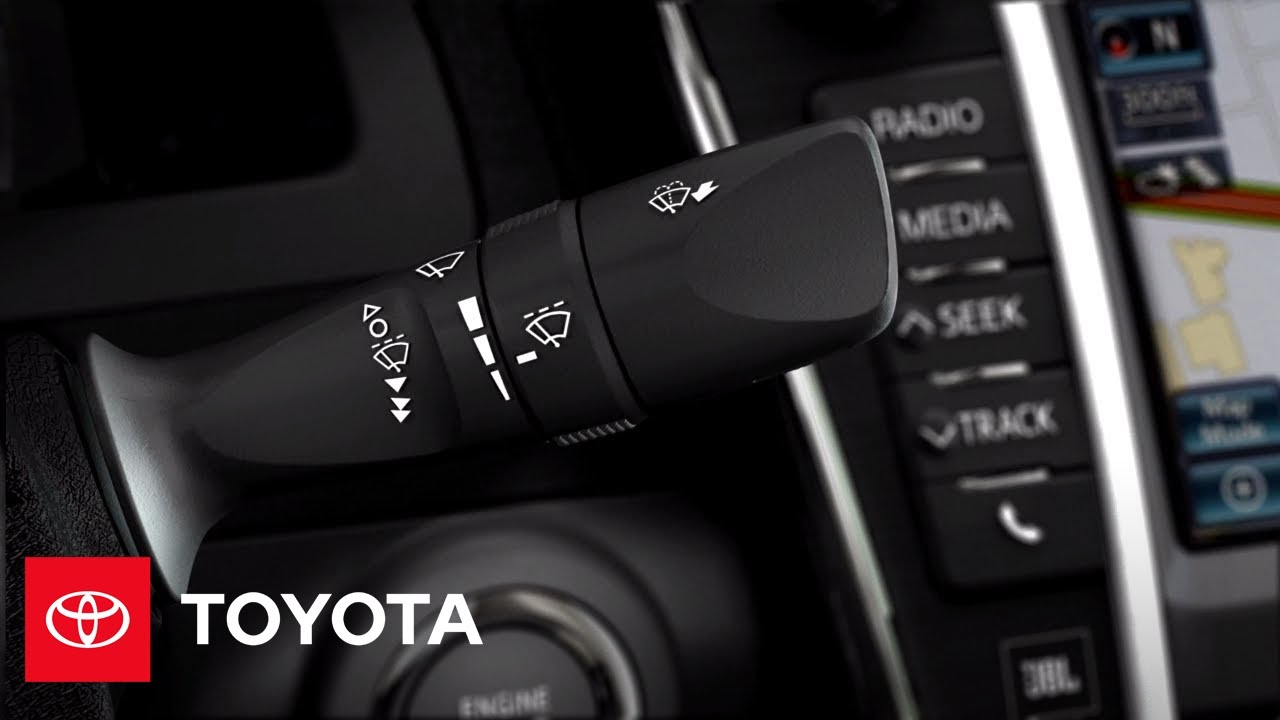 2012 Camry How-To: Washer Linked Intermittent Wipers | Toyota - YouTube