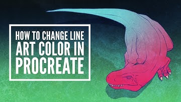 How to Change Line Art Color In Procreate