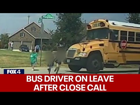 Denton ISD bus driver suspended after nearly hitting kids crossing the street