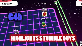 HIGHLIGHTS STUMBLE GUYS - MELHORES MOMENTOS EM TORNEIOS E RESENHA