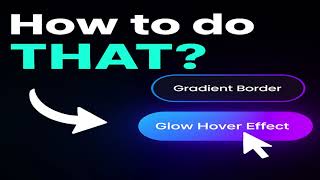 How to Create Gradient Border & Glow Hover Effect Buttons using HTML & CSS (Step-by-Step Tutorial)