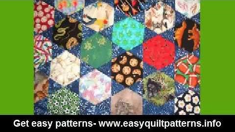 hexagon quilting patterns beginner quilt