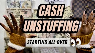 STARTING OVER!! | CASH ENVELOPE UNSTUFFING | NOVEMBER 2022