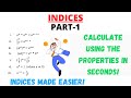 Indices part1  basics  concepts  examples  qa