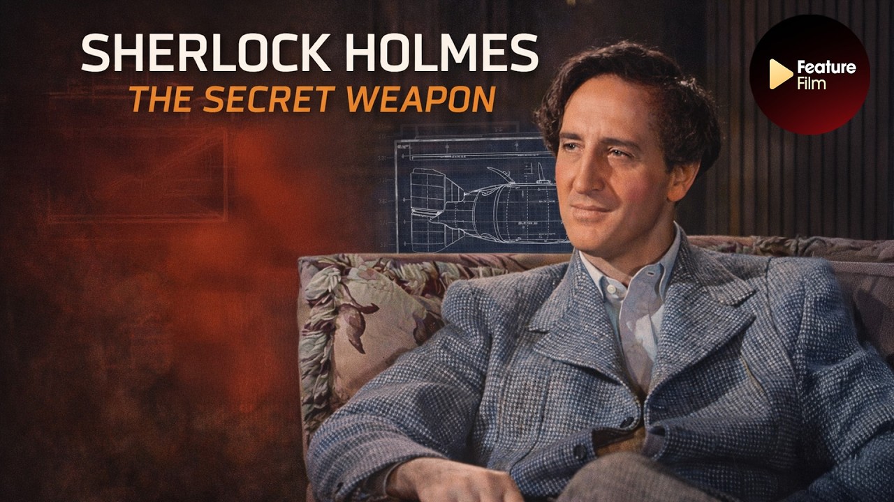 Sherlock Holmes: The Secret Weapon (Colorized 1080p) | Basil Rathbone Spy Thriller