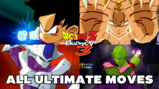 Dragon Ball Z Budokai 3 - All Super Moves And Ultimates 2K - 60Fps