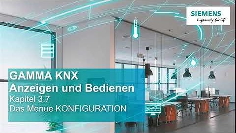 Siemens IP Control Center N152 V4 Kapitel 3.7 Menü Konfiguration de