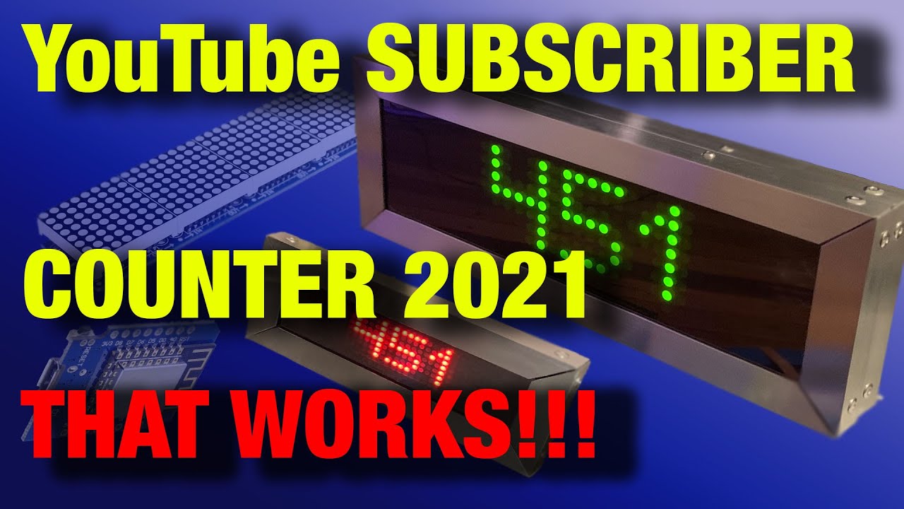 BUILD A  SUBSCRIBER COUNT DISPLAY! Powered by the Raspberry