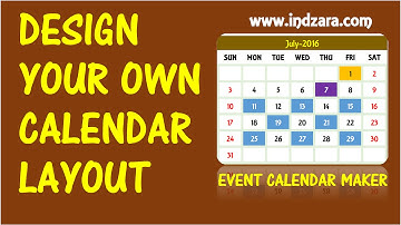 Event Calendar Maker Excel Template -  Design your own Calendar Layout