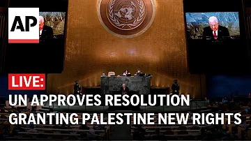 LIVE: UN approves resolution granting Palestine new rights, reviving its UN membership bid