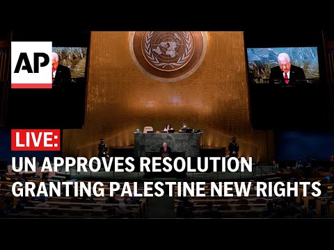 LIVE: UN approves resolution granting Palestine new rights, reviving its UN membership bid