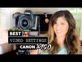 BEST CAMERA SETTINGS for Vlogging on Canon M50 Mirrorless