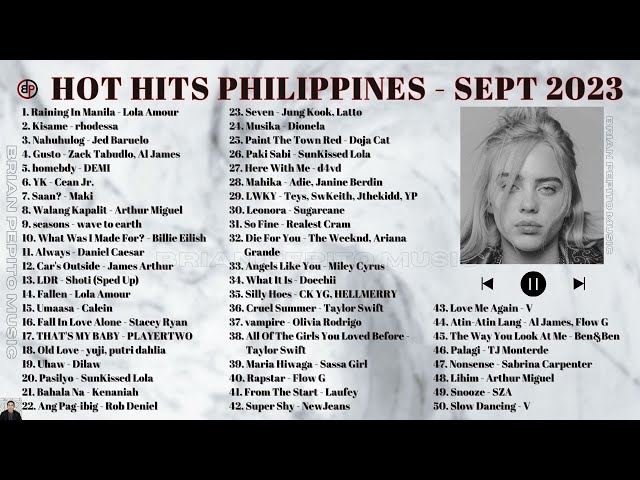 HOT HITS PHILIPPINES - SEPTEMBER 2023 UPDATED SPOTIFY PLAYLIST class=