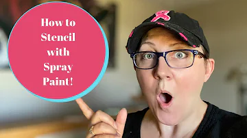 Can you use spray paint with vinyl stencil?