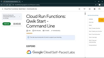 Cloud Run Functions: Qwik Start - Command Line | #qwiklabs | #GSP080