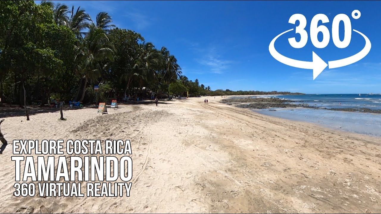 Playa Tamarindo 360 Vr Mid Beach Log Tamarindo Costa Rica In 360 Vr Youtube