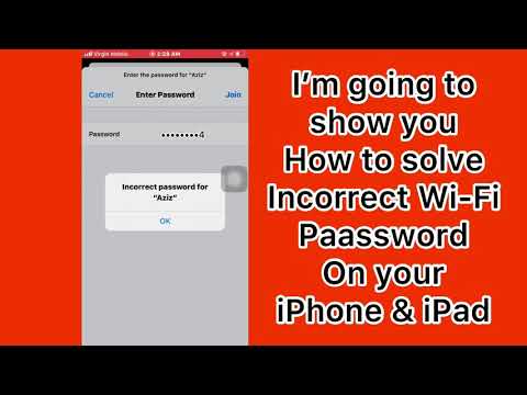 iPhone Wi-Fi incorrect password, How to solve incorrect password iPhone & iPad Hindi and Urdu