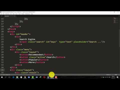 Project Search Engine html5,css and javaScripte with Source Code