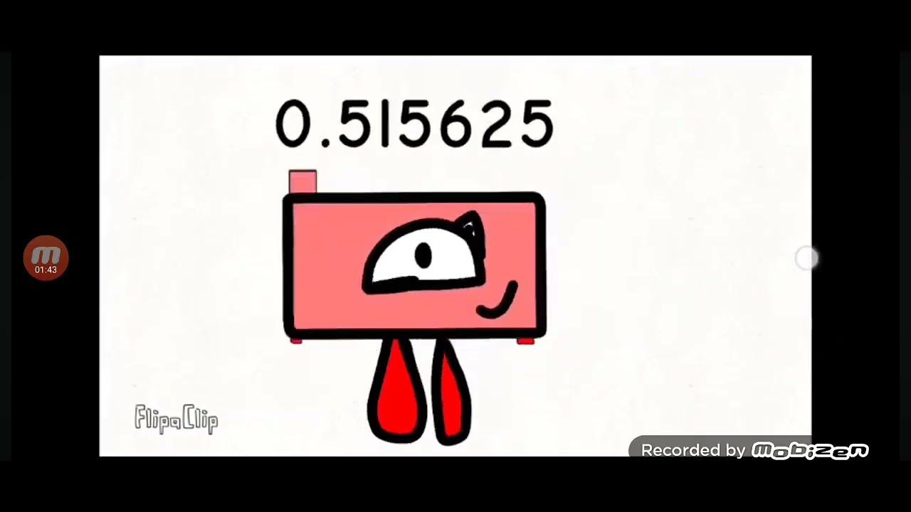 Numberblocks Band Sixty Fourths 0.015625-0.765625 Bonus 28.25