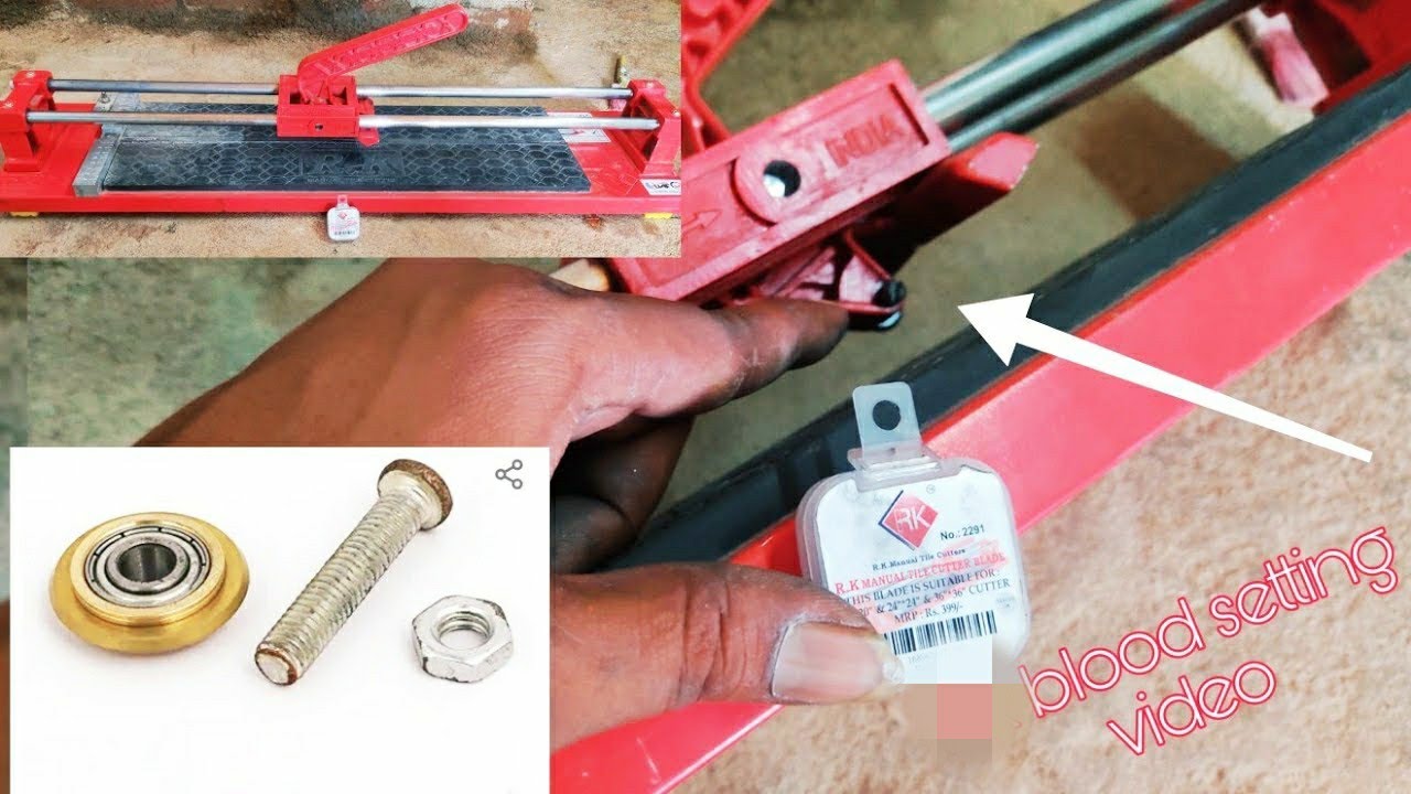 Rk Manual Tiles Cutter Blade Kaise Set Karna Full Process Video In