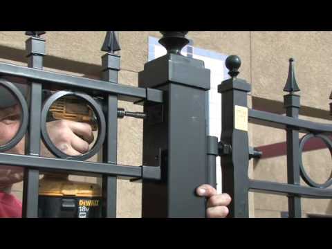 wrought iron fence installation video - youtube