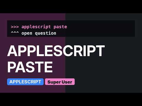 AppleScript to paste clipboard into current application (3 Solutions!!)