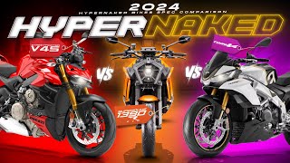 The Ultimate Hypernaked Showdown! ┃ Streetfighter V4S vs Superduke 1390 R Evo vs Tuono V4 Factory
