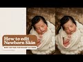 How to retouch newborn baby skin in photoshop quick tutorial