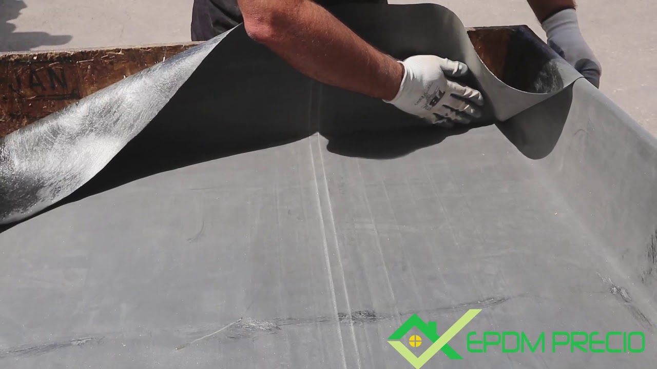 PEGADO EPDM EN UNA CUBIERTA PLANA