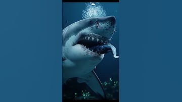Terrifying Moment a Shark Hunts in the Deep Sea #shark  #underwater #mosters #underwater  #horror