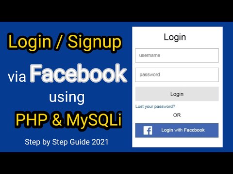 Facebook Login Signup with PHP/MySQLi -  Facebook SDK API - Hindi?Urdu