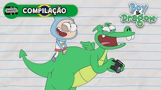 TESTANDO PEGADINHAS VIRAIS 🤪 Boy & Dragon | Compilação | ZK Desenho Animados