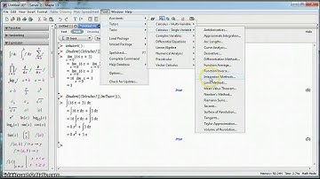 " Tutorial Penggunaan Maple 13 Pada materi Limit, Integral dan Diferensial "