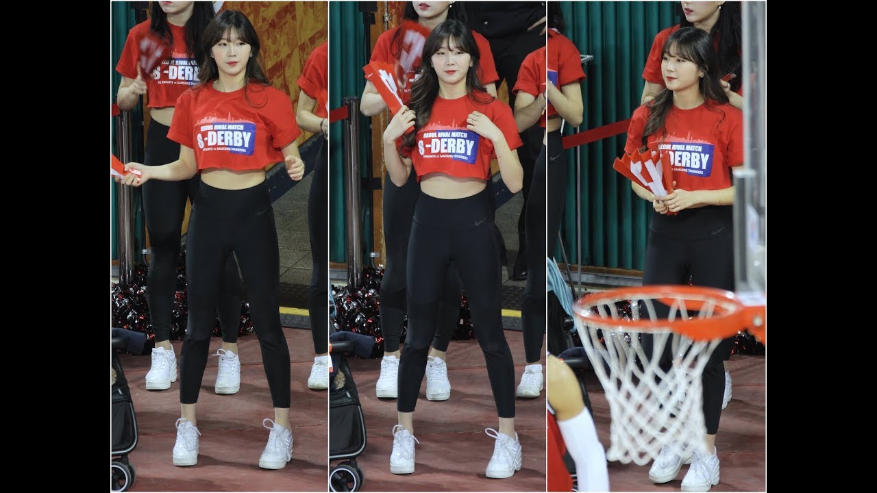 [4K] 180218 치어리더 안지현 직캠 - 응원전 @SK나이츠 남자농구경기(잠실학생체육관)/Fancam By 쵸리(Chori)